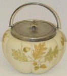 Crown Milano Biscuit Jar with Oak Leaves and Acorns