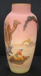 Egyptian Scene on Mount Washington Burmese Vase