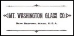 Mt. Washington Glass Co. New Bedford, Mass., U.S.A. Mark